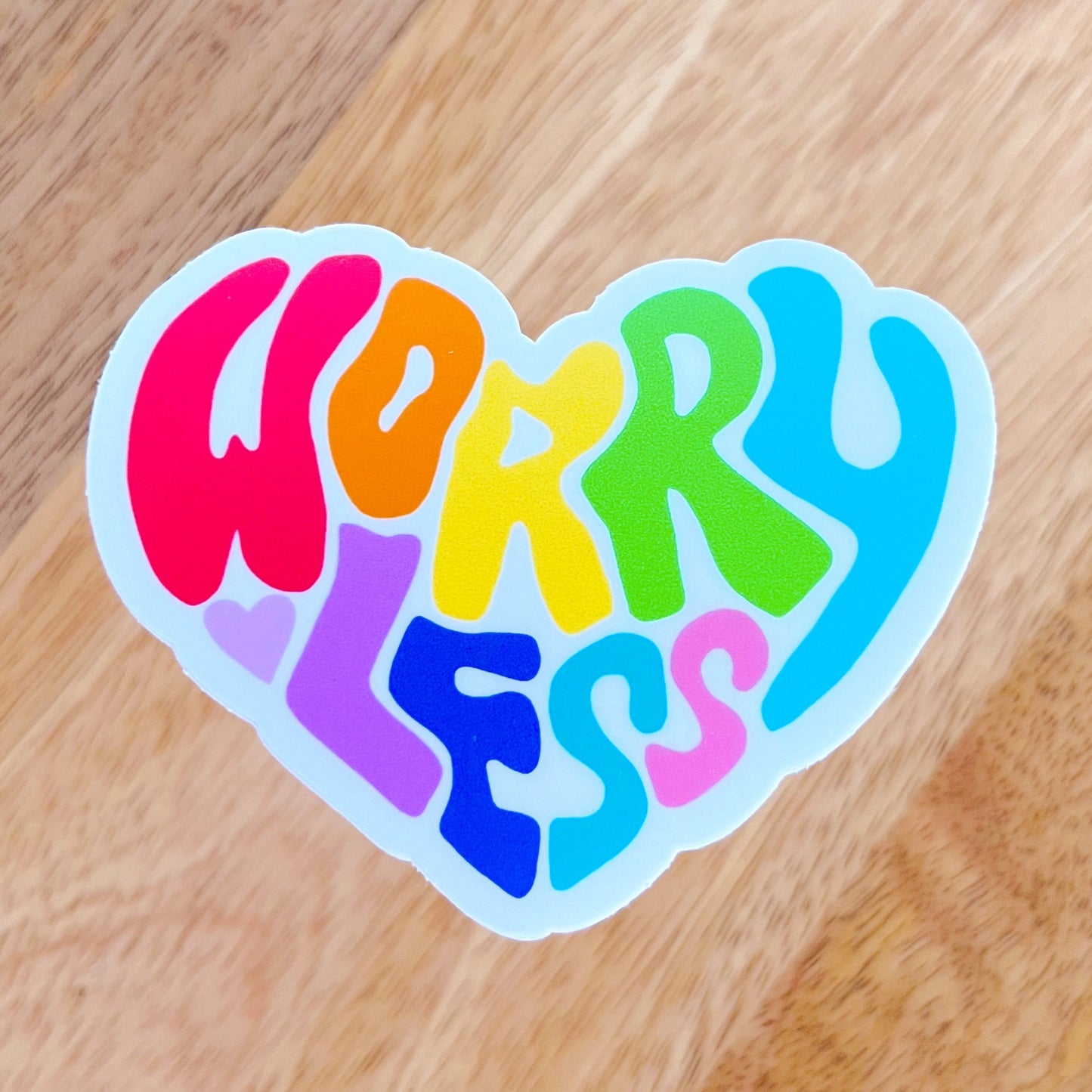 Worryless Rainbow Sticker