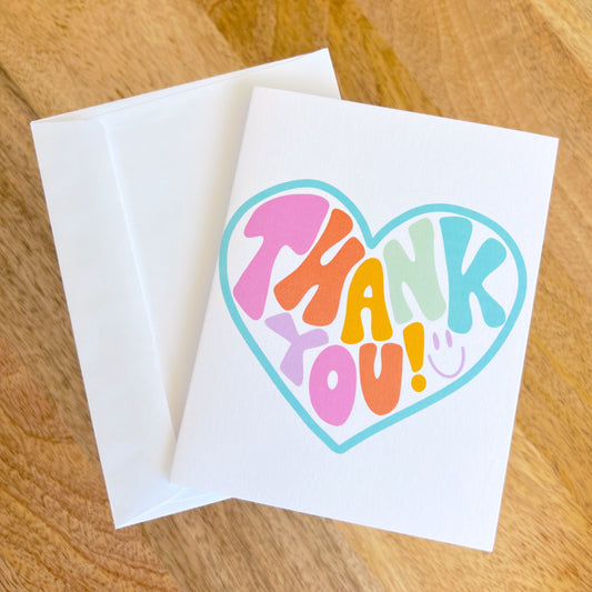 Greeting Card - Thank you heart