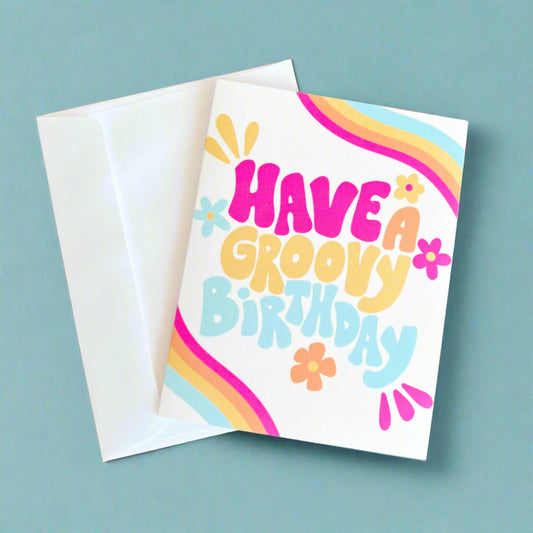 Greeting Card - Groovy Birthday