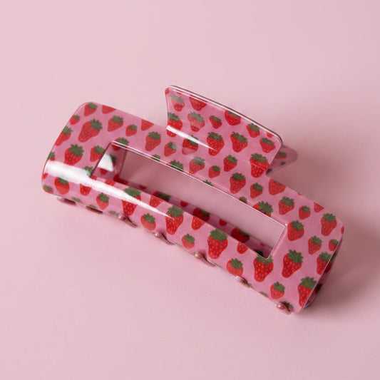 Hair Claw Clip - Strawberry Fields