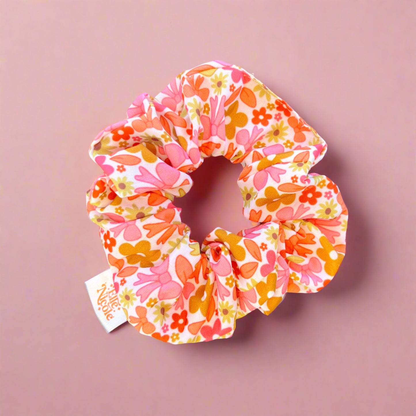 Scrunchie - Fall Bow *new & improved extra soft fabric*