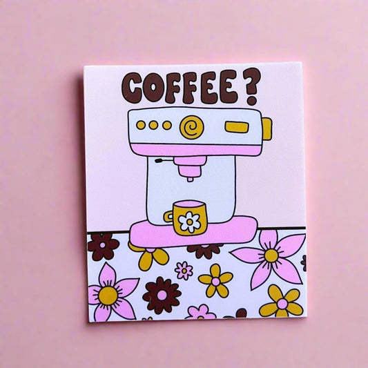 Coffee? Espresso Machine Doodle Sticker