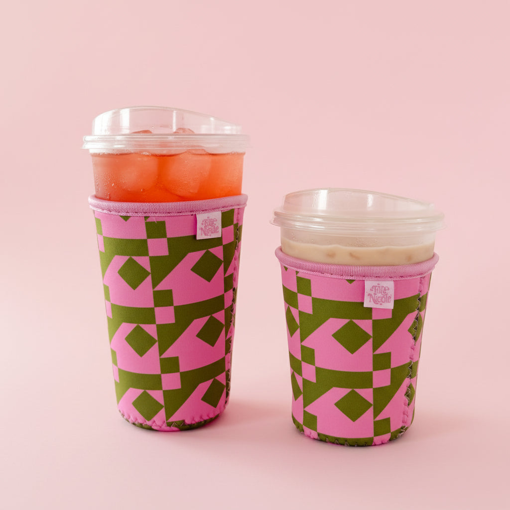 Coffee Cup Cover - Cozy Quilt - Iced Drink Sleeve