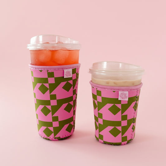 Coffee Cup Cover - Cozy Quilt - Iced Drink Sleeve