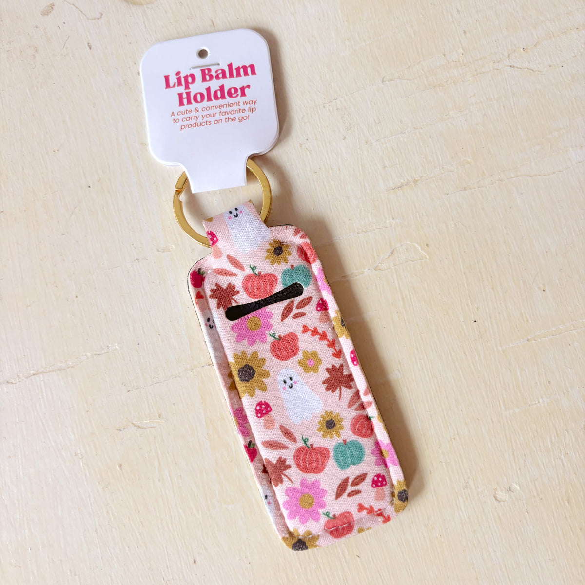 Lip Balm Keychain Holder - Cozy Fall