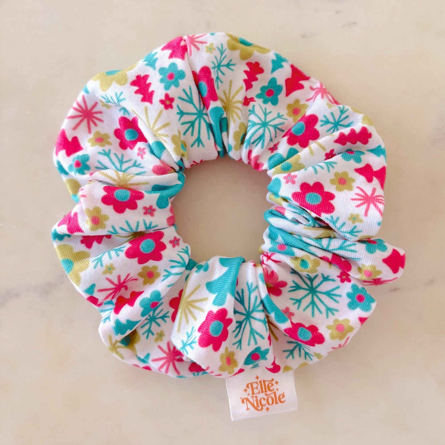 Scrunchie - 1960s Christmas *new & improved extra soft fabric*