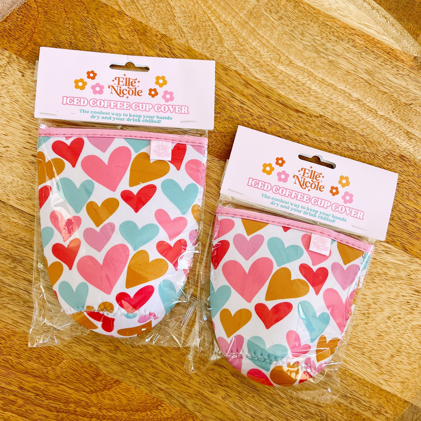 Coffee Cup Cover - Lover Hearts