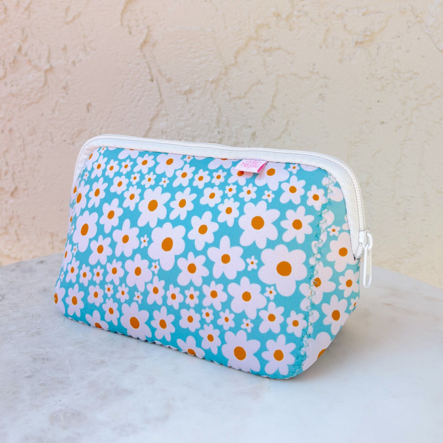 Cosmetic Bag - Blue Daisy