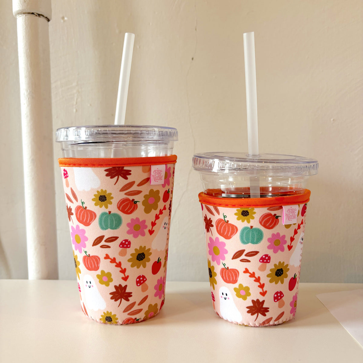 Coffee Cup Cover - Cozy Fall - Iced Drink Sleeve