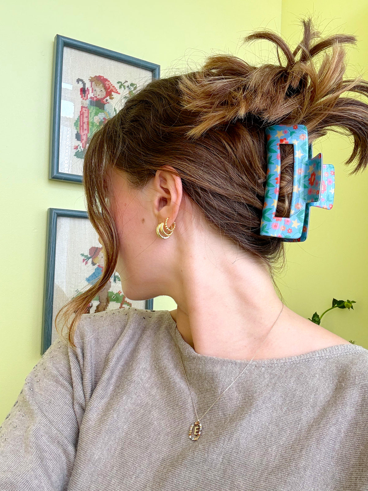 Hair Claw Clip - Nicole's Poppies