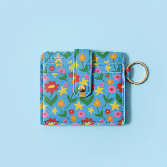 Keychain Wallet - Nicole's Poppies & Stars