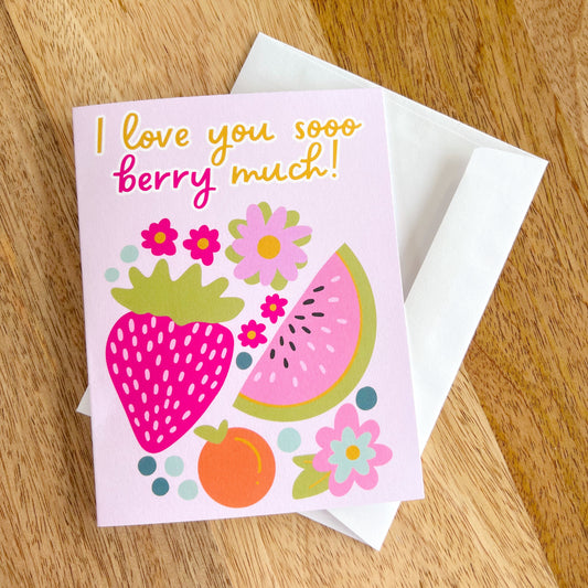 Greeting Card - Love U Berry Much