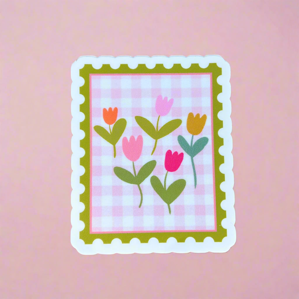 Tulip Stamp Sticker (3 inch)