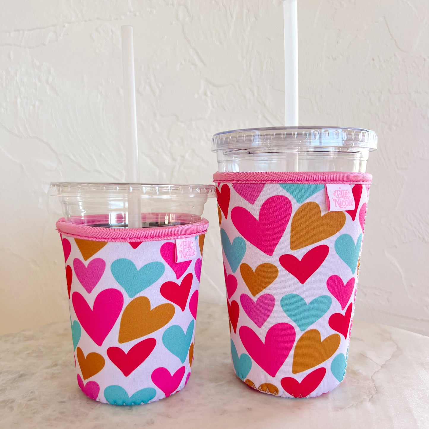 Coffee Cup Cover - Lover Hearts