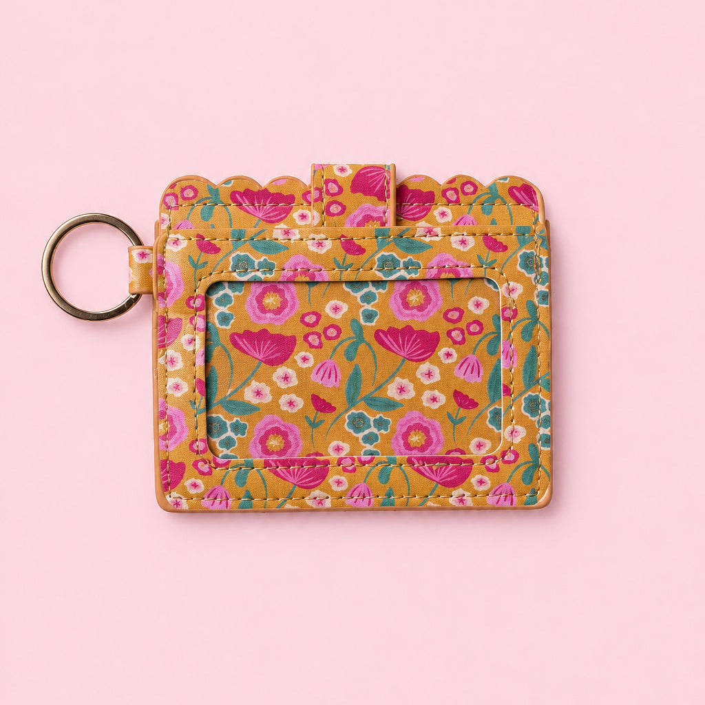 Keychain Wallet - Mustard Meadow