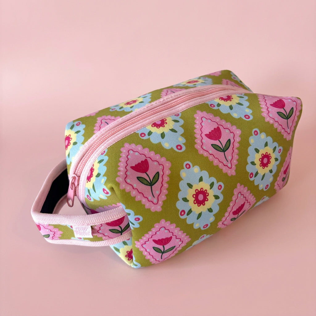 Cosmetic Bag - Argyle Floral