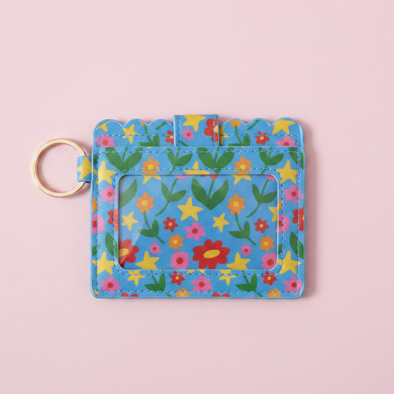 Keychain Wallet - Nicole's Poppies & Stars
