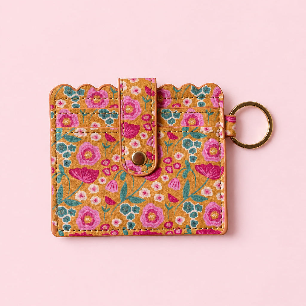 Keychain Wallet - Mustard Meadow