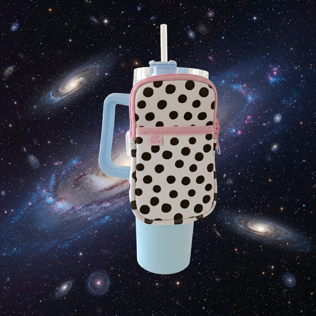 Water Bottle Backpack - Brown Polka Dots *new & improved*