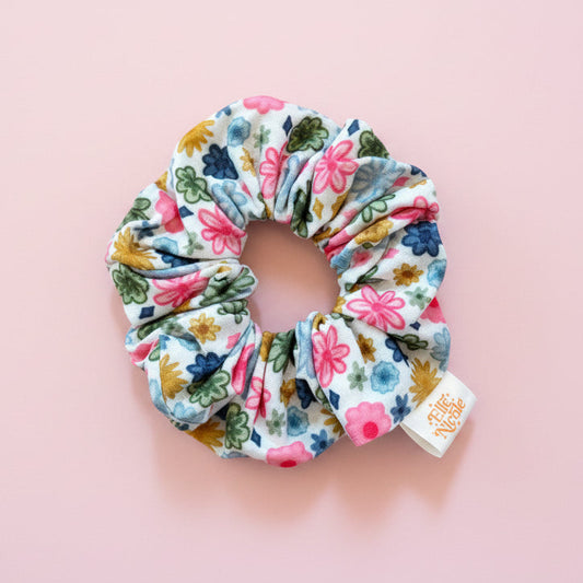 Scrunchie - Watercolor Florals *new & improved extra soft fabric*