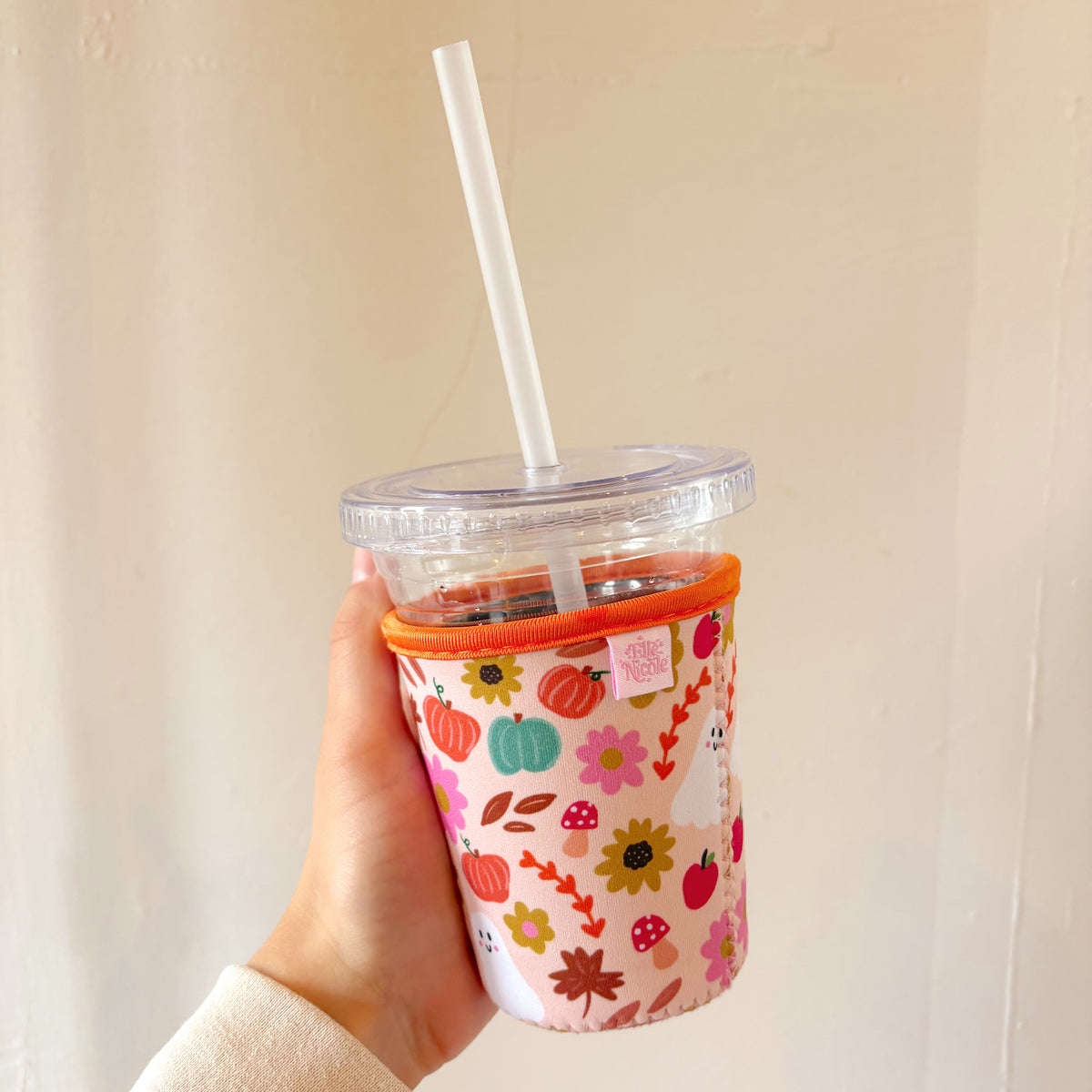 Coffee Cup Cover - Cozy Fall - Iced Drink Sleeve