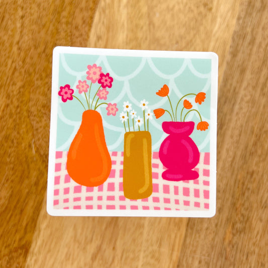 Funky Vase Picture Sticker