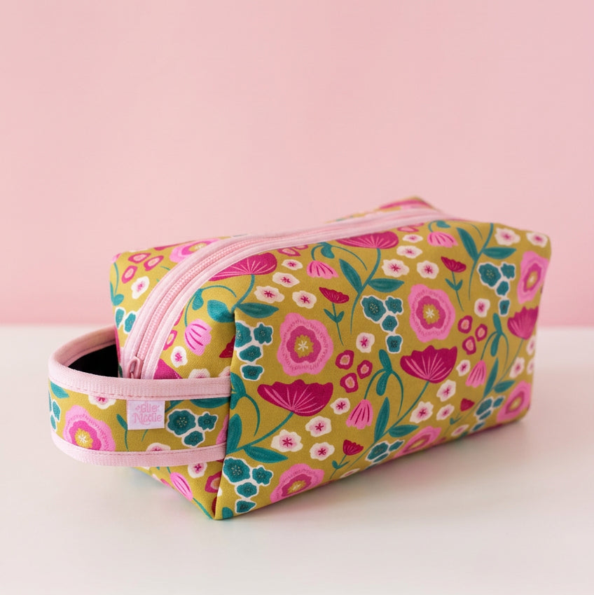 Cosmetic Bag - Mustard Meadows