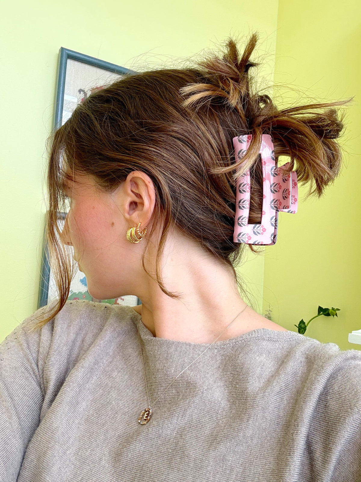 Hair Claw Clip - Whimsy Floral