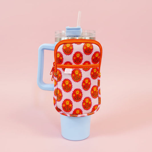 Water Bottle Backpack - Floral Medallion *new & improved*