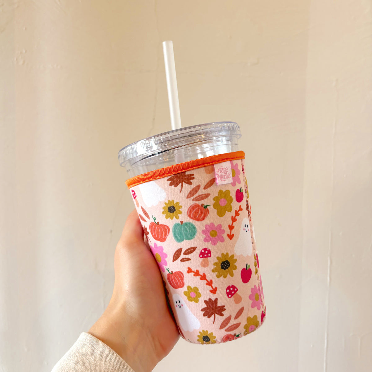 Coffee Cup Cover - Cozy Fall - Iced Drink Sleeve