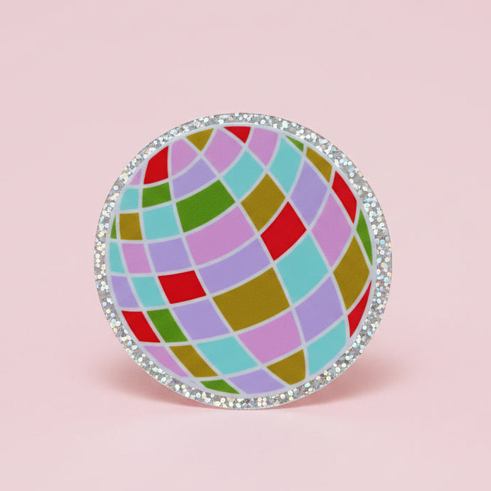 Glitter Disco Ball Sticker