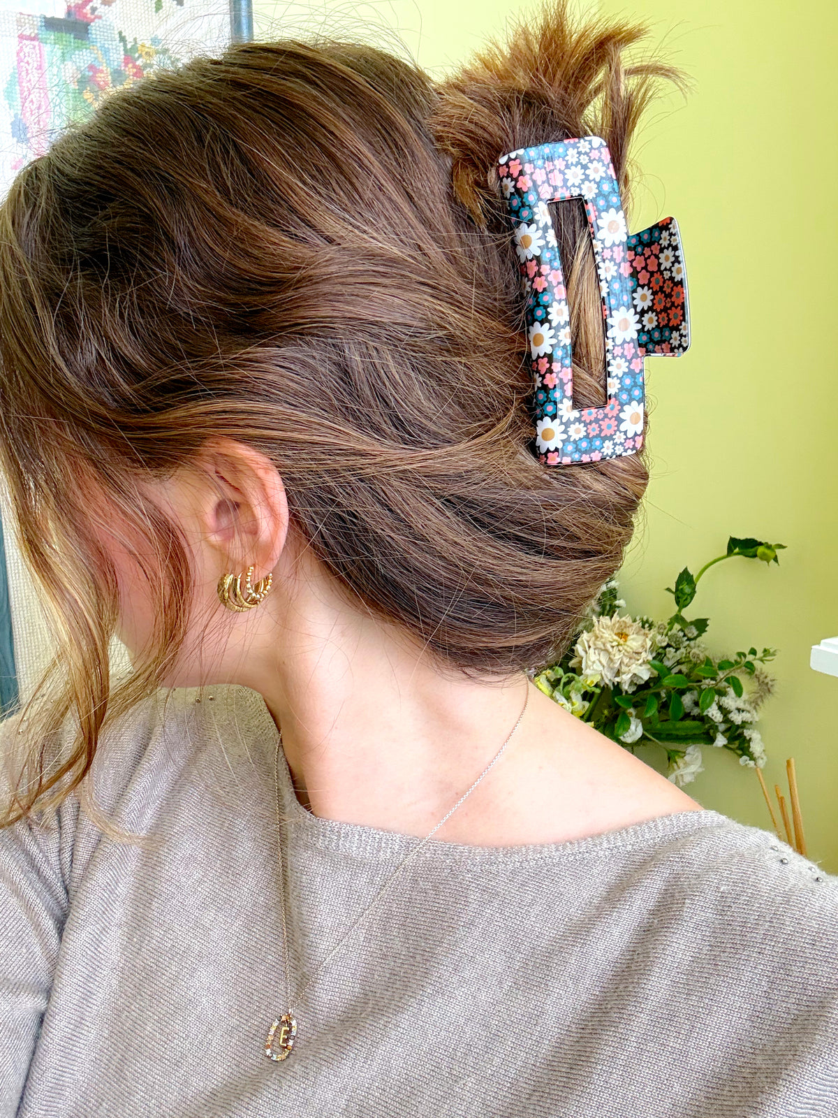 Hair Claw Clip - Darling Daisy