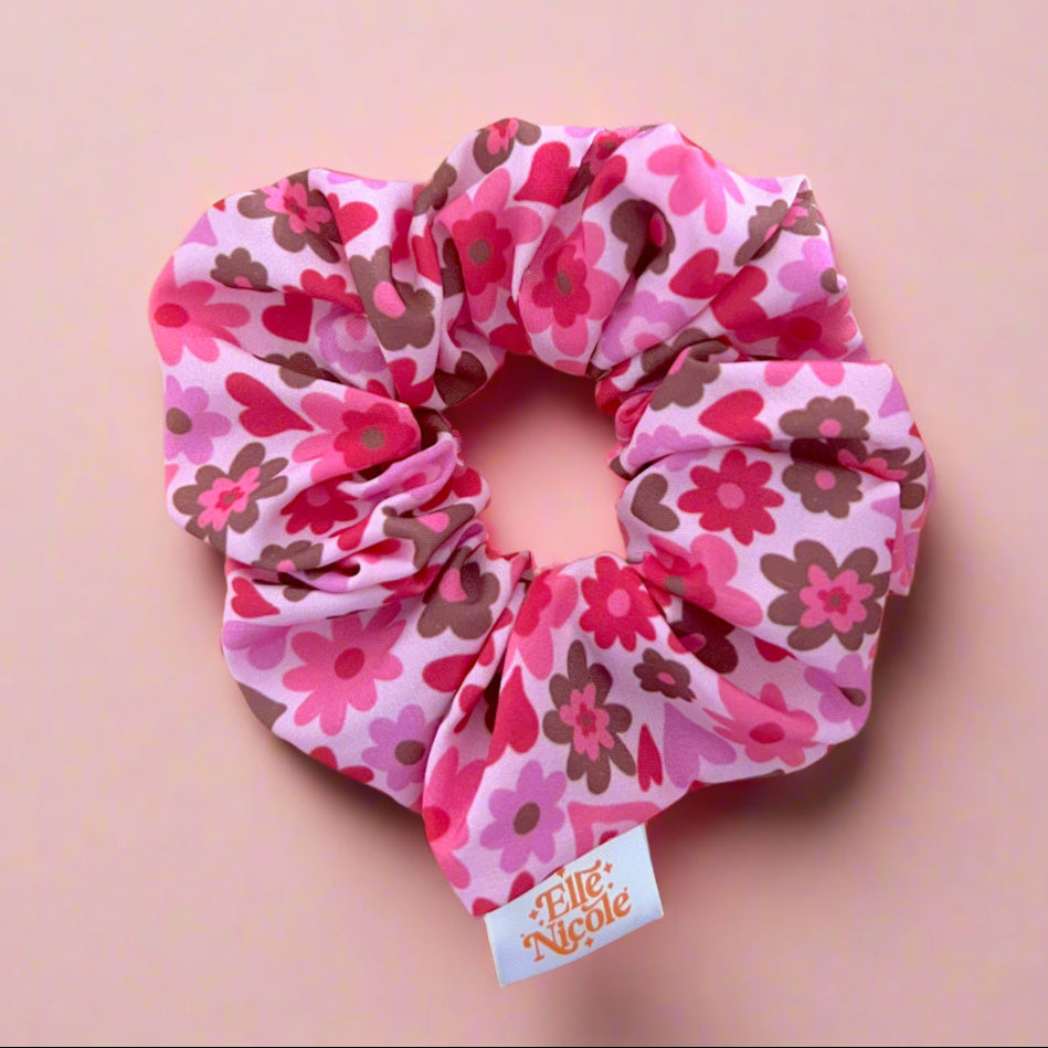 Scrunchie - Chocolate Covered Florals