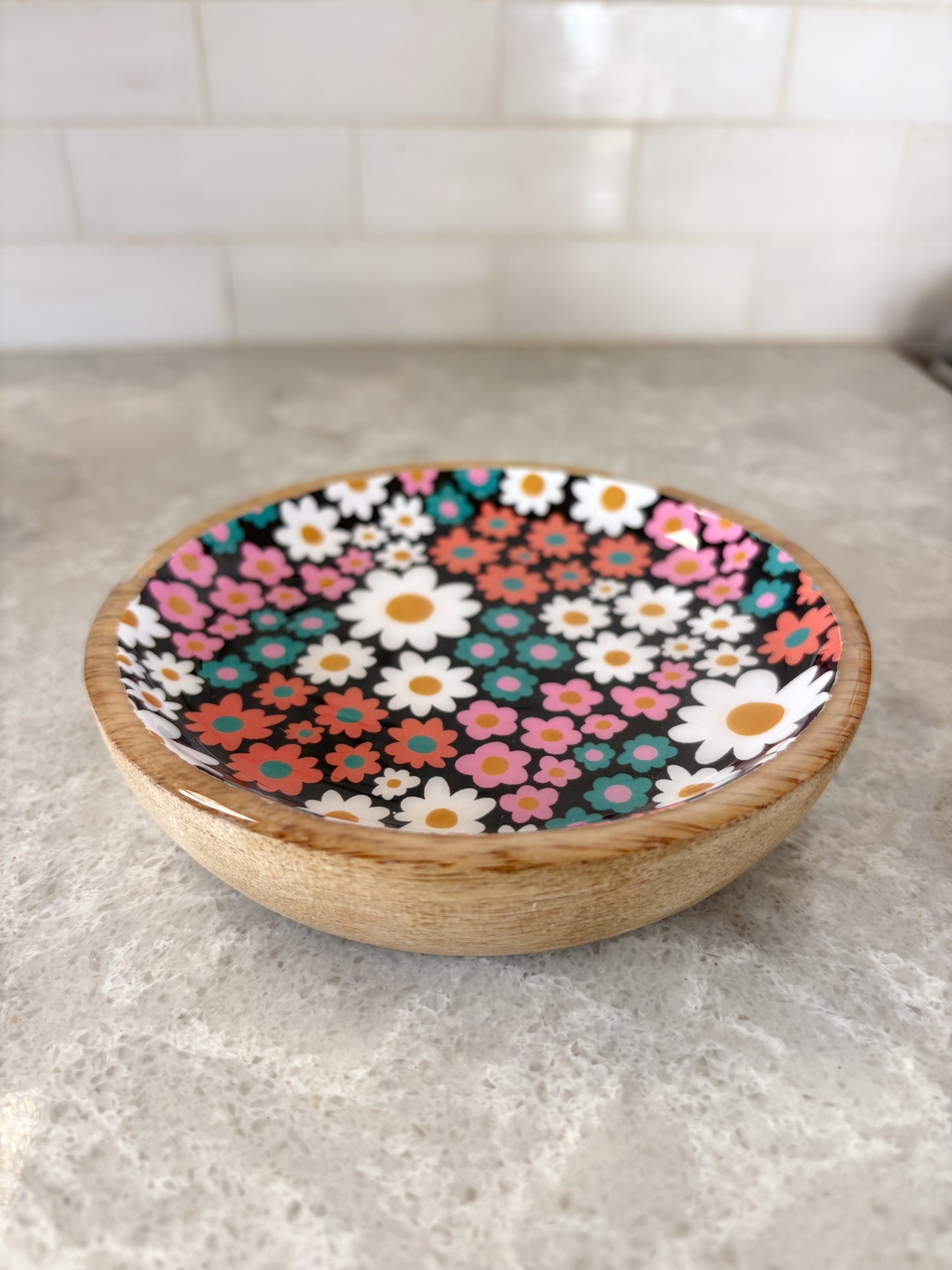 Mango Wood Trinket Dish - Darling Daisy