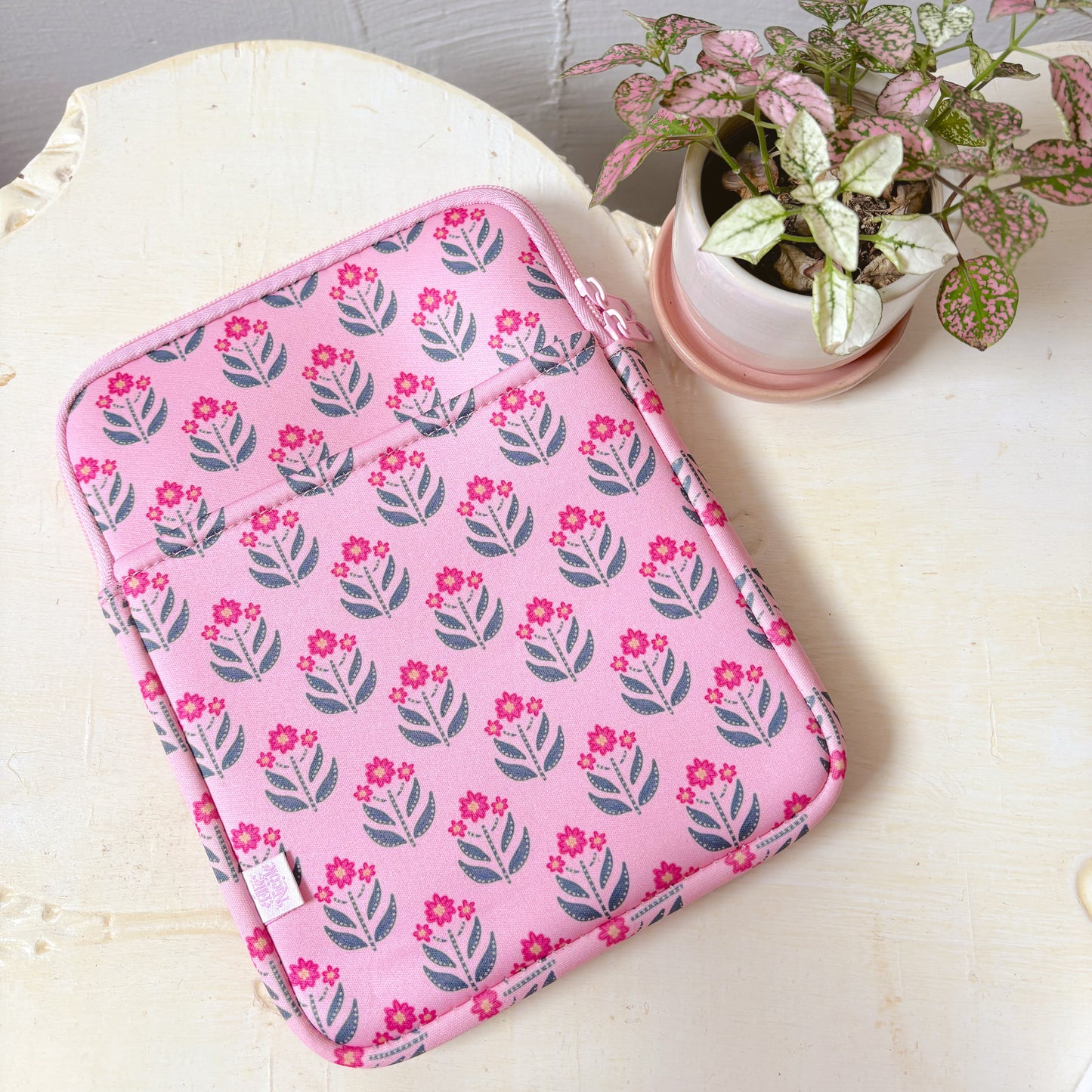 E-reader / Tablet Sleeve - Whimsy Floral Block Print