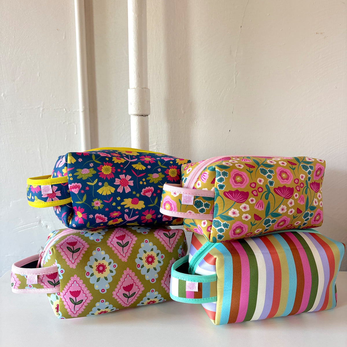 Cosmetic Bag - Midnight Summer Blooms