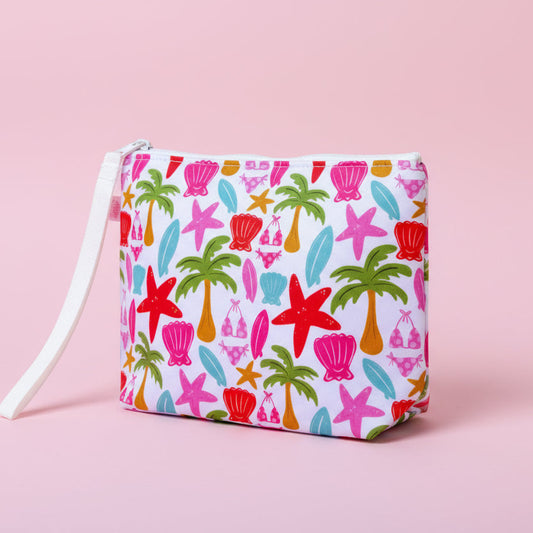 Cosmetic Bag With Wrist Strap - Florida