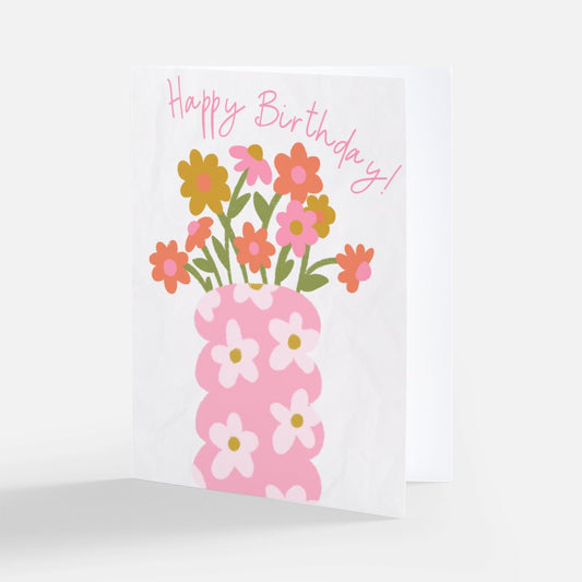 Greeting Card - Flower Vase