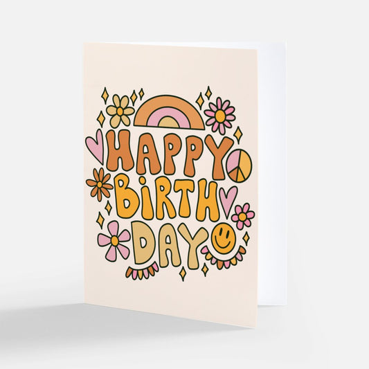 Greeting Card - Boho HBD